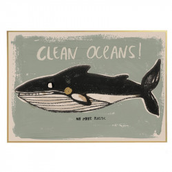 AFFICHE CLEANS OCEANS -...